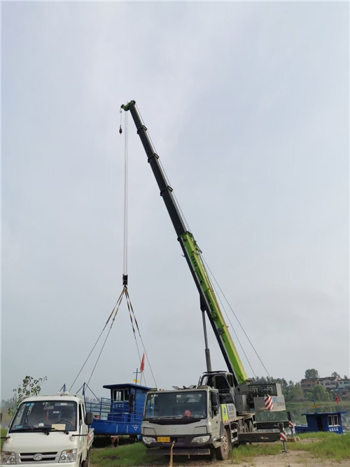 紫阳县桥梁建设吊装案例